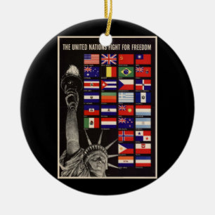 WWII Vintage affisch Ornament