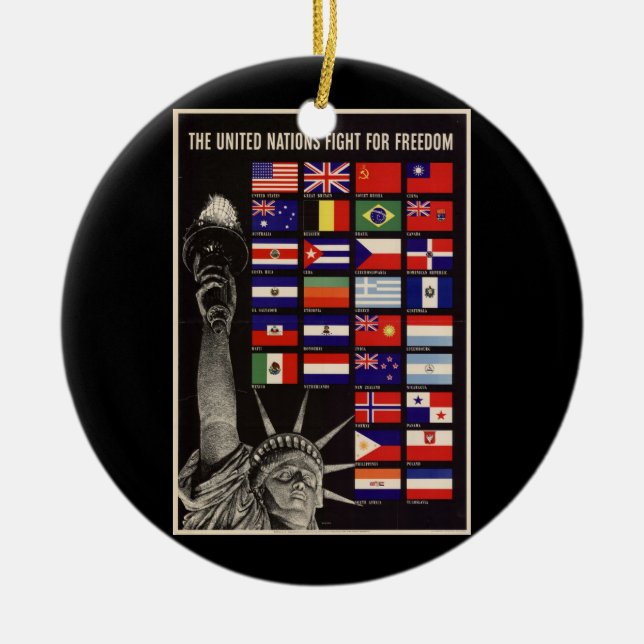 WWII Vintage affisch Ornament (Framsidan)