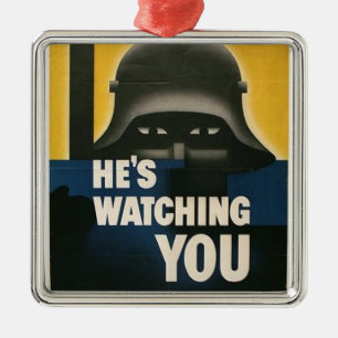 WWII Vintage affisch Ornament