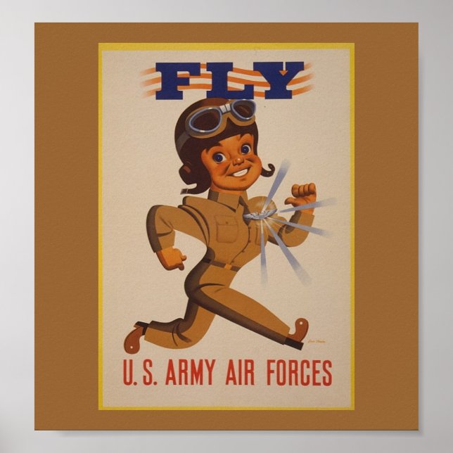 WWII Vintage affisch Poster (Framsidan)