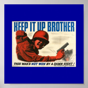 WWII Vintage affisch Poster