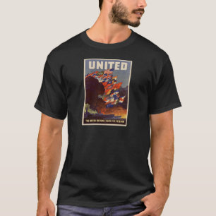 WWII Vintage affisch Shirt Tee