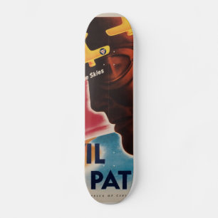WWII Vintage affisch Skateboard Bräda 20 Cm