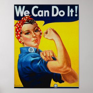 WWII We Can Do It Rosie the Riveter Poster
