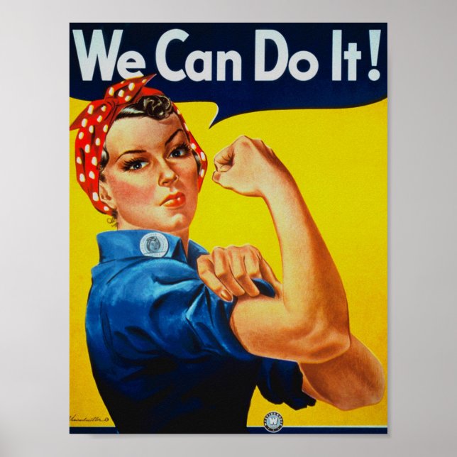 WWII We Can Do It Rosie the Riveter Poster (Framsidan)