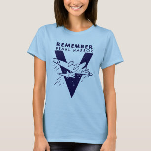 WWII White Kom ihåg Pearl Harbour T Shirt