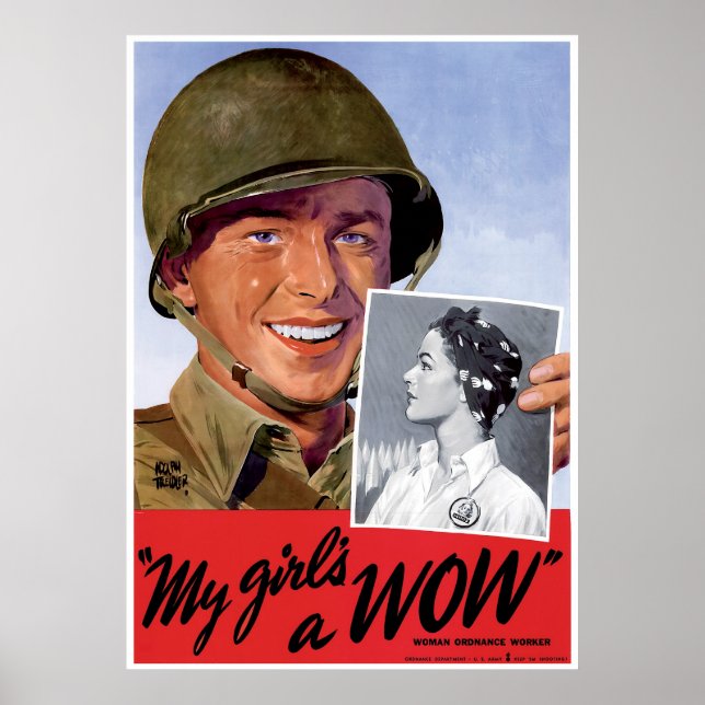WWII Women Ordnance Workers Poster (Framsidan)