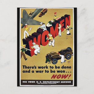 Wwii Women Vykort