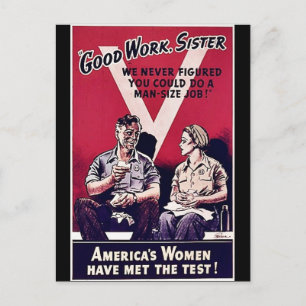 Wwii Women Vykort