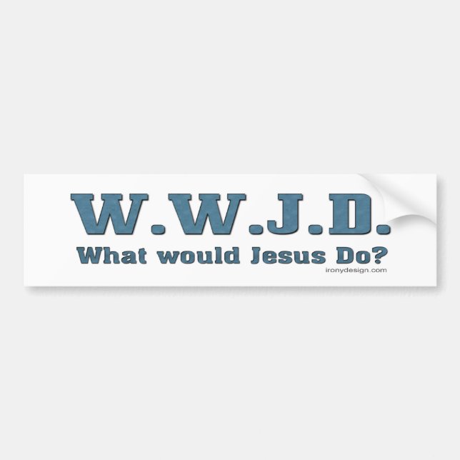 WWJD-bildekaler Bildekal (Framsidan)