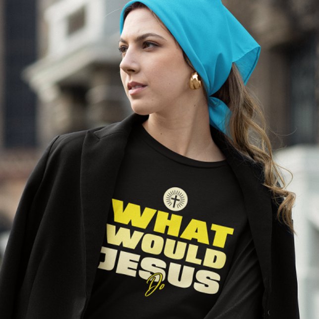 WWJD – Empati framför ego -långärmad skjorta T Shirt (Skapare uppladdad)