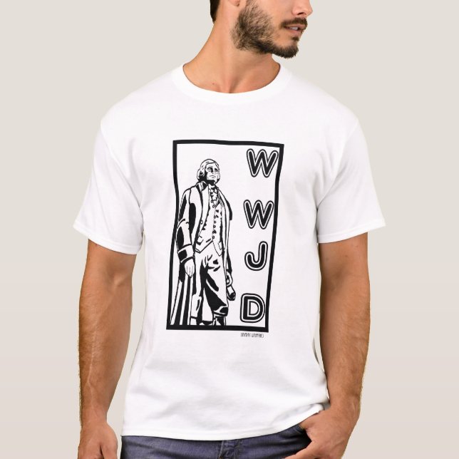 WWJD - Generationcitationstecken Tee (Framsida)
