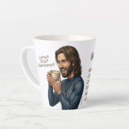 WWJD Latte stämning, vardaglig Jesus, kristen kaff