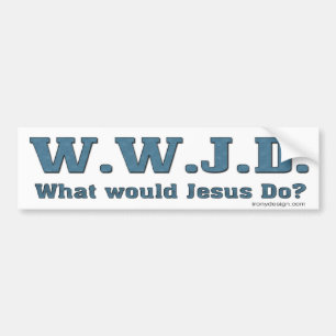 WWJD? Skulle vad Jesus gör? Bildekal