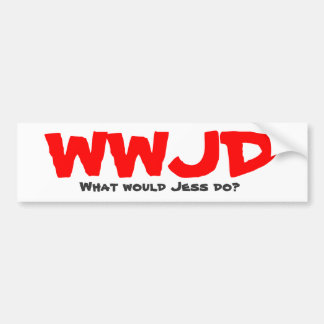 WWJD vad skulle Jess gör? Bildekal