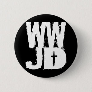 WWJD vad skulle Jesus, gör Knapp