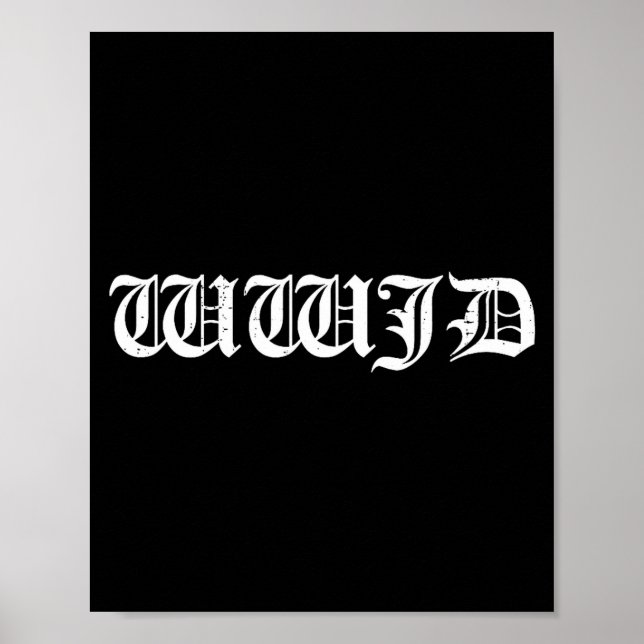 Wwjd vad skulle Jesus göra inspirerande Poster (Framsidan)