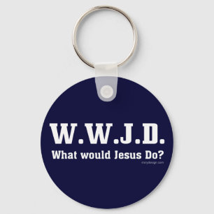 WWJD? Vad skulle Jesus göra? Nyckelring