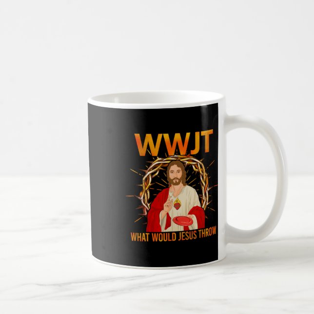 Wwjt Vad Jesus Skulle Kasta Discgolf Kul  Kaffemugg (Höger)