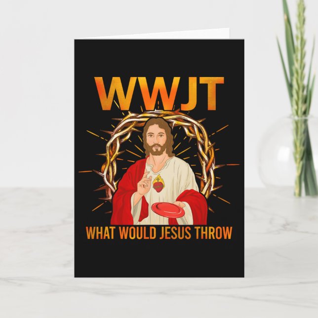 Wwjt Vad Jesus Skulle Kasta Discgolf Kul  Kort (Framsida)