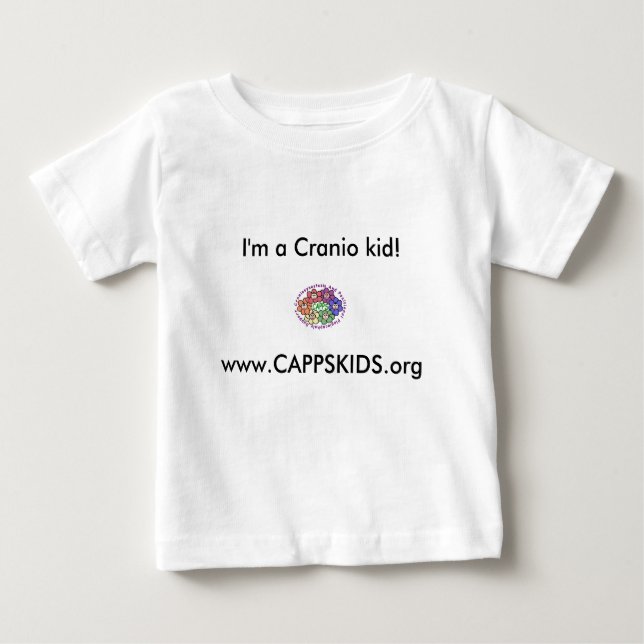 www.CAPPSKIDS.org I-förmiddag en Cranio unge! Tee (Framsida)