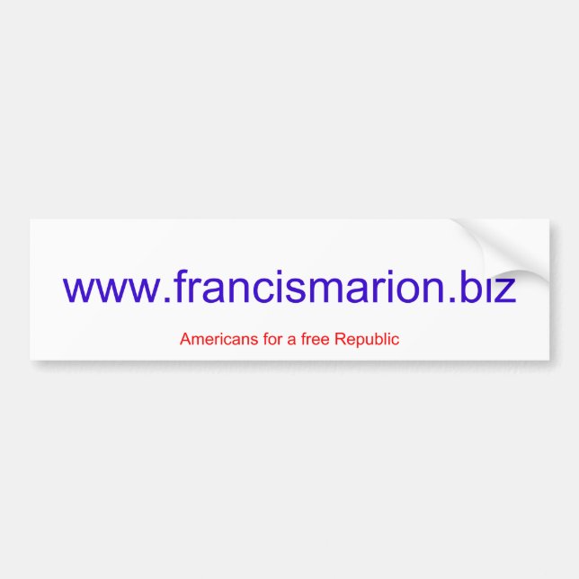 www.francismarion.biz bildekal (Framsidan)