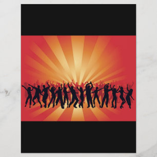 www_Garcya_us_dans disco-personvektor Reklamblad