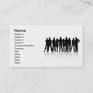 www_Garcya_us_human silhouetes-vektor, Namn, Ad... Visitkort