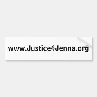 www.Justice4Jenna.org VIT Bildekal