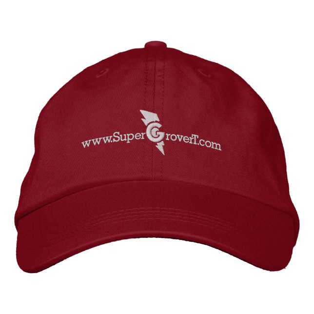 www.SuperGroverT.com - Embroiderade Hat Broderad Keps (Framsida)
