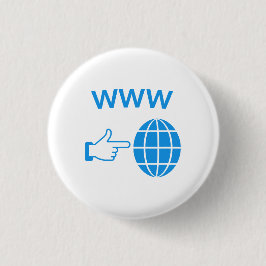 WWW World Wide Web-glob ikon med handpekare Knapp