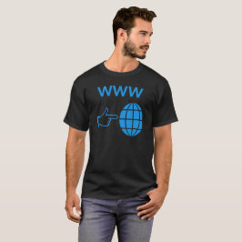 WWW World Wide Web Globe Icon with Hand Pointer T Shirt