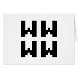 WWWW LOL Japanskt Internet Slang-gratulationskor Hälsningskort