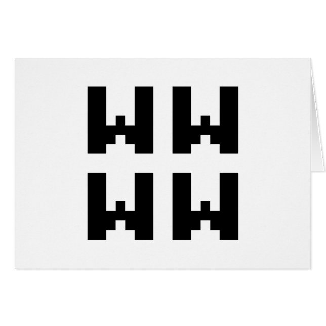 WWWW | LOL Japanskt Internet Slang-gratulationskor Hälsningskort (Framsidan Horizontal)