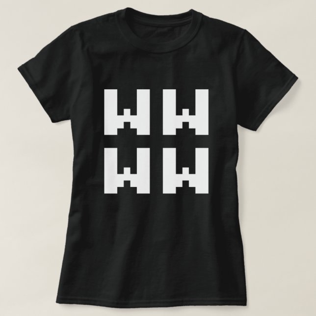 WWWW | LOL Japanskt Internet Slang T-Shirt (Design framsida)