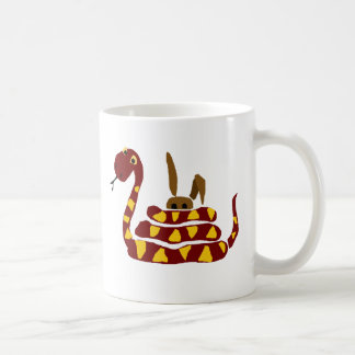 WX-, rolig orm som pressar kanintecknaden Kaffemugg