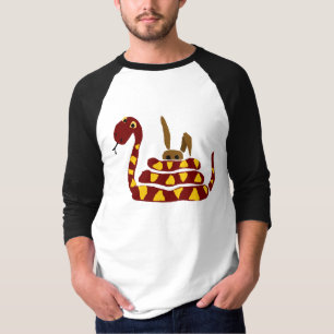 WX-, rolig orm som pressar kanintecknaden T Shirt