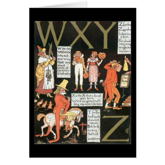 wxyz hälsningskort (Framsidan)
