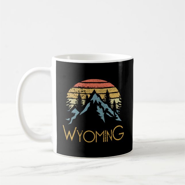 Wy Wyoming Mountains utanför Äventyr Kaffemugg (Vänster)
