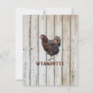 Wyandotte Chicken Tack Kort