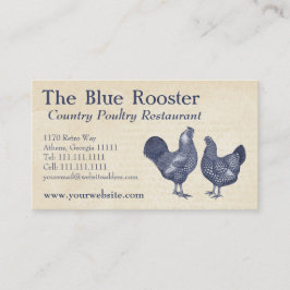 Wyandotte Chickens Vintage Land Farm Charm Visitkort