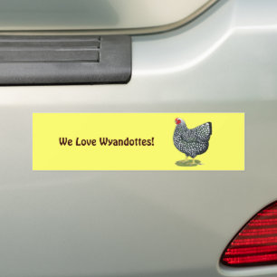 Wyandotte: Silver-laced Hen Bildekal