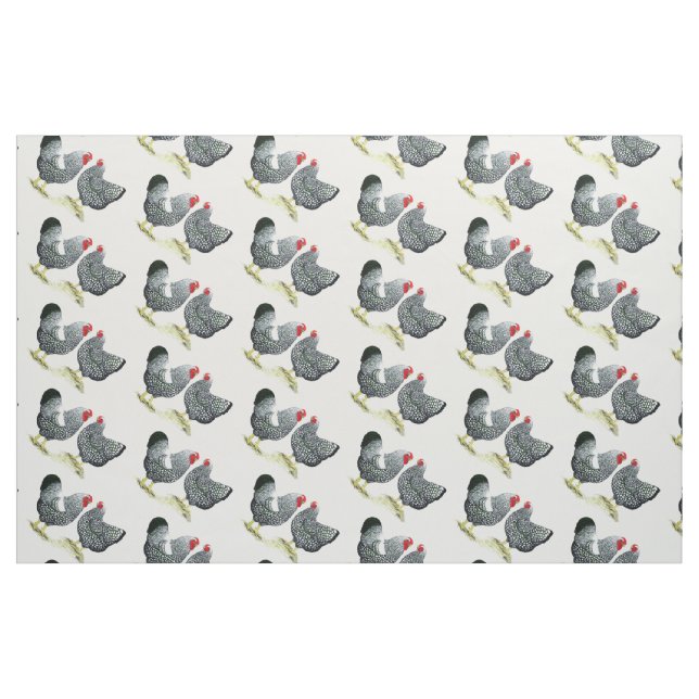 Wyandottes Silver-laktad pares Tyg (Yard)