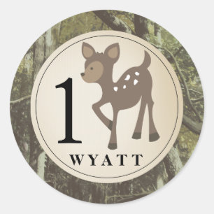 Wyatt Camo hjortklistermärke Runt Klistermärke