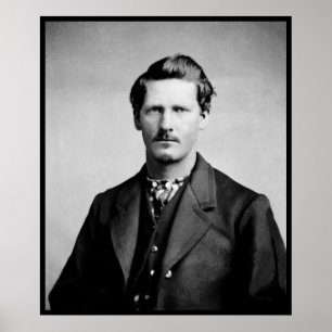 Wyatt Earp sheriff Gravsten Gammala västern Poster