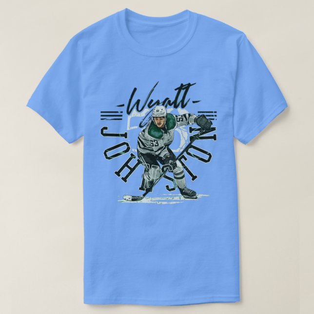 Wyatt Johnston Dallas Player Namn TShirt T Shirt (Design framsida)