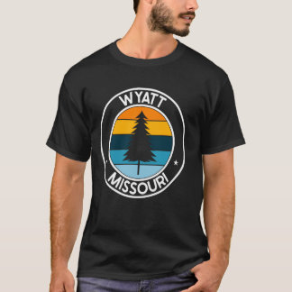 Wyatt Missouri MO USA City Pride Retro Sunset T Shirt