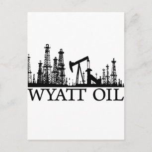 Wyatt Oil/Black Logotyp Vykort