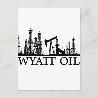 Wyatt Oil/Black Logotyp Vykort