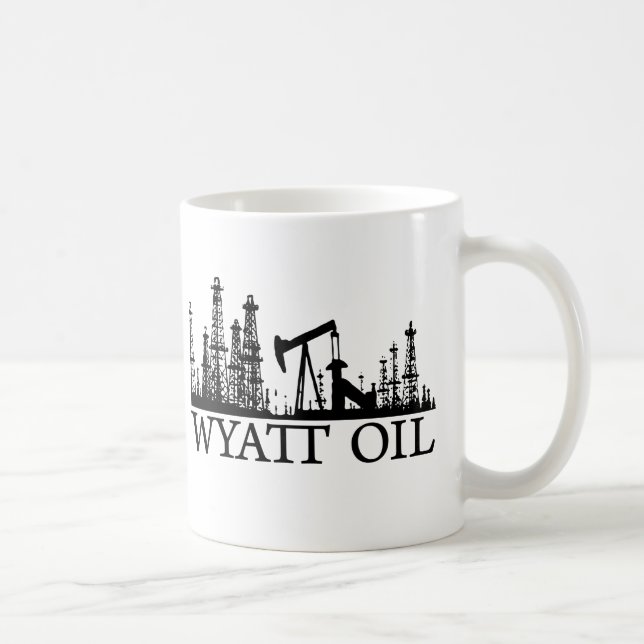 Wyatt olje-/svart logotyp kaffemugg (Höger)
